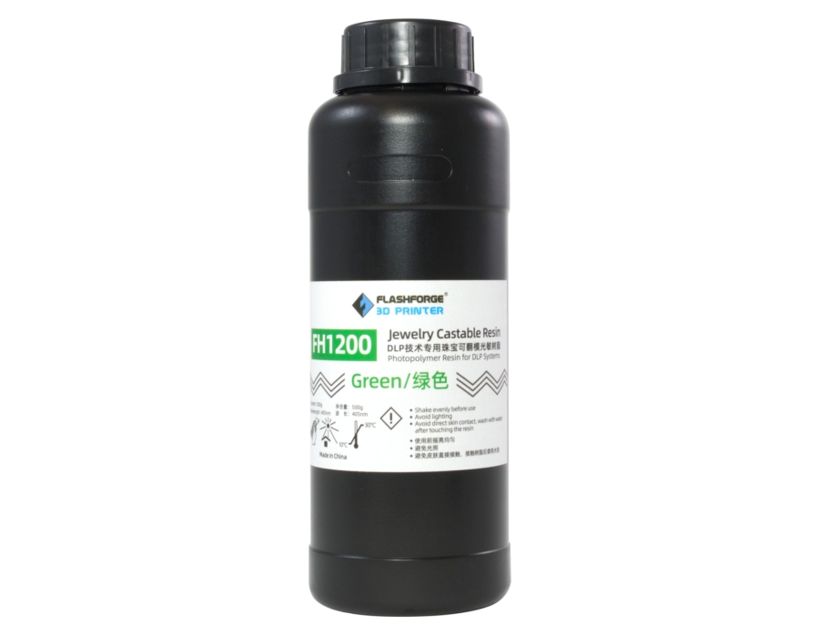 FH1200 Flashforge Castable Resin Grün 0.5 Kg